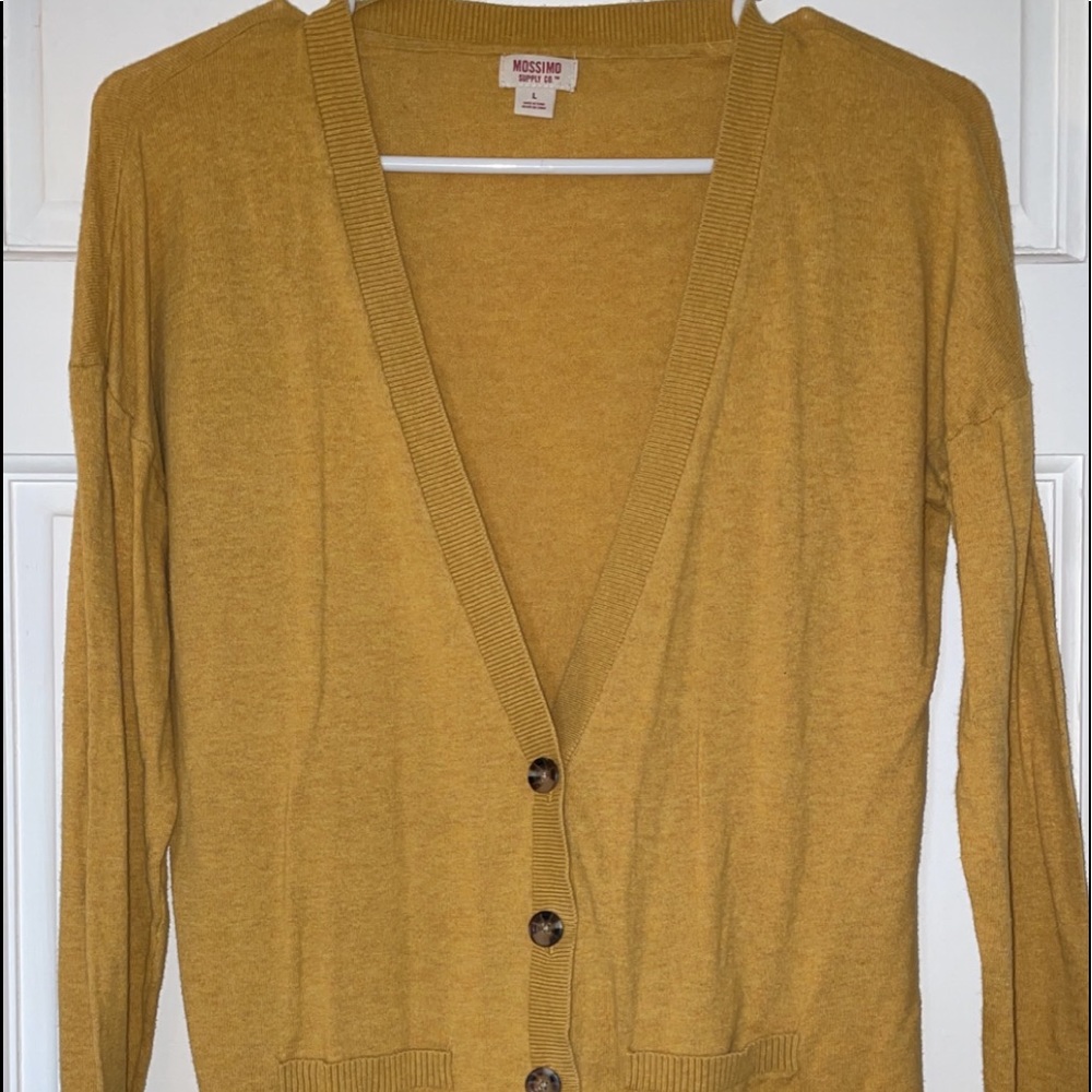 1/2 button cardigan